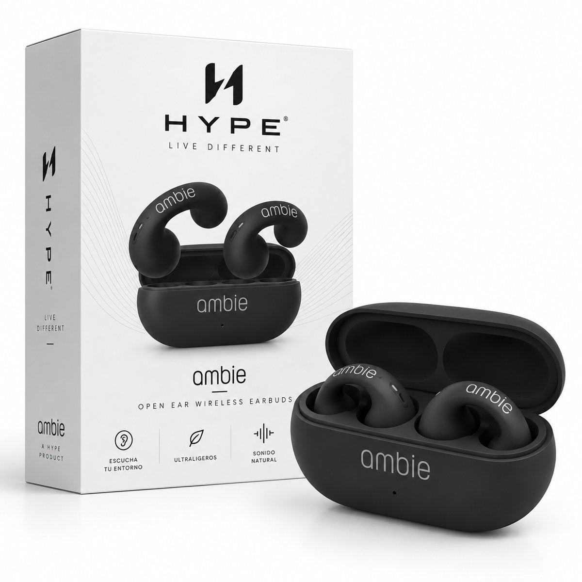 Audífonos Open Ear ambie HYPE PRO  — Sonido de alta calidad